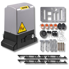 1800kg 750W Sliding Gate Opener with 4m Gear Track Remote Control