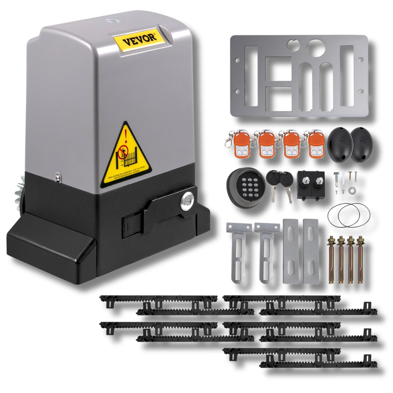 1800kg 750W Sliding Gate Opener with 5m Gear Track App & Remote Control