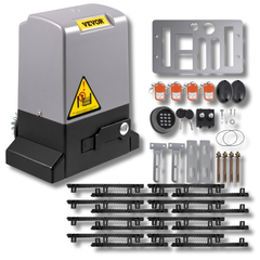 1800kg Sliding Gate Opener with 8m Gear Track App & Remote Control