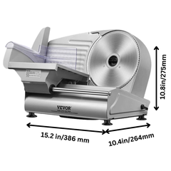 180W 7.5" Electric Meat Slicer Stainless Steel Blade