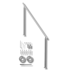 180cm Outdoor Stair Handrail-Hammerox Industrial
