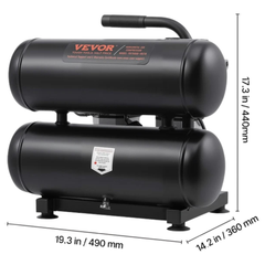 18L 90PSI Oil Free Air Compressor Portable
