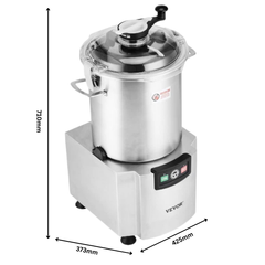 18L Food Processor & Vegetable Chopper Stainless Steel