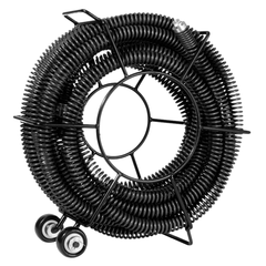 18m x 1-1/5" Sectional Drain Cleaning Cable with Cutters-Hammerox Industrial