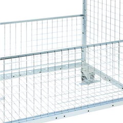 1910 Series Cage Trolley with Basket-Hammerox Industrial