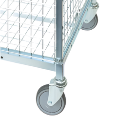 1910 Series Cage Trolley with Basket-Hammerox Industrial