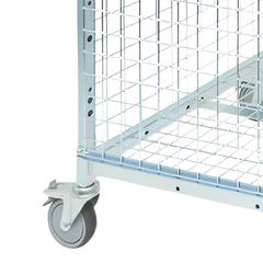 1910 Series Cage Trolley with Basket-Hammerox Industrial