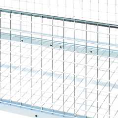 1910 Series Cage Trolley with Basket-Hammerox Industrial