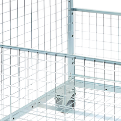 1910 Series Cage Trolley with Basket-Hammerox Industrial