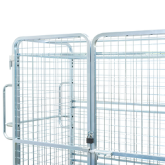 1910 Series Fully Lockable Cage Trolley with Doors & Roof-Hammerox Industrial