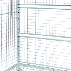 1910 Series Fully Lockable Cage Trolley with Doors & Roof-Hammerox Industrial