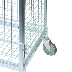 1910 Series Fully Lockable Cage Trolley with Doors & Roof-Hammerox Industrial
