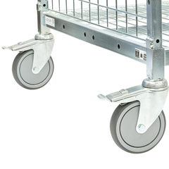 1910 Series Fully Lockable Cage Trolley with Doors & Roof-Hammerox Industrial