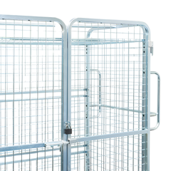 1910 Series Fully Lockable Cage Trolley with Doors & Roof-Hammerox Industrial
