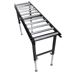 1.8m Heavy Duty Roller Conveyor Support Table with Adjustable Legs 12 Rollers-Hammerox Industrial