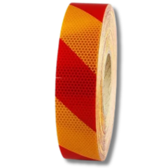 Red & Yellow Class 1 Reflective Tape