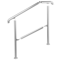 2-3 Step Outdoor Handrail Stainless Steel