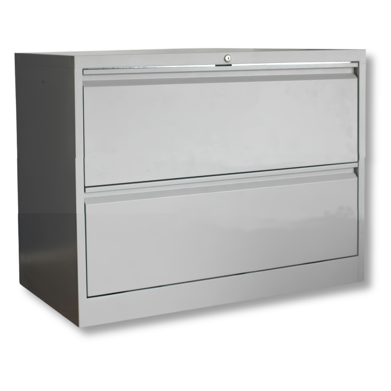 2 Drawer Lateral Metal Filing Cabinet-Hammerox Industrial