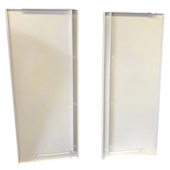 2 Drawer Lateral Metal Filing Cabinet - White-Hammerox Industrial