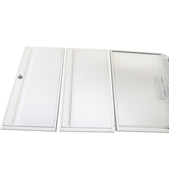 2 Drawer Lateral Metal Filing Cabinet - White-Hammerox Industrial