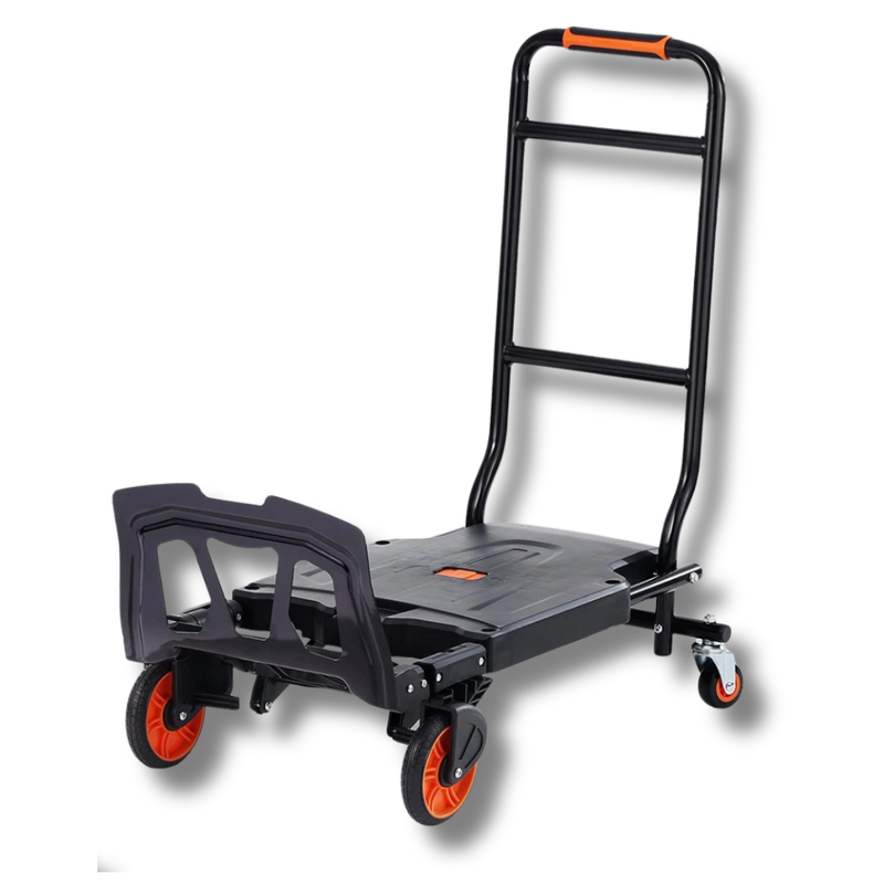 2 In 1 Aluminium Hand Truck Folding Dolly 136kg Capacity-Hammerox Industrial