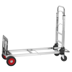 2 In 1 Aluminium Hand Truck Folding Dolly 181kg Capacity-Hammerox Industrial