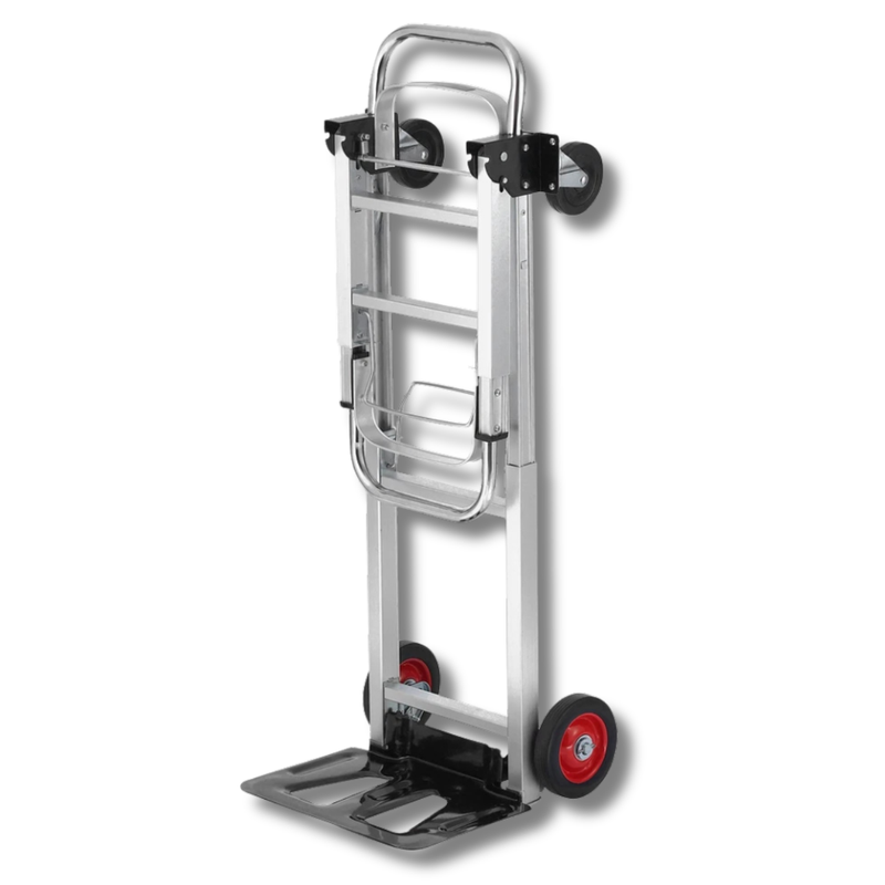 2 In 1 Aluminium Hand Truck Folding Dolly 181kg Capacity-Hammerox Industrial