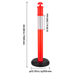 2 Pack 1140mm Traffic Delineator Posts Fillable Base-Hammerox Industrial