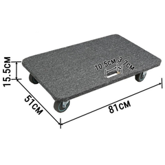 2 Pack 300kg Wooden Furniture Dolly 815x510mm-Hammerox Industrial