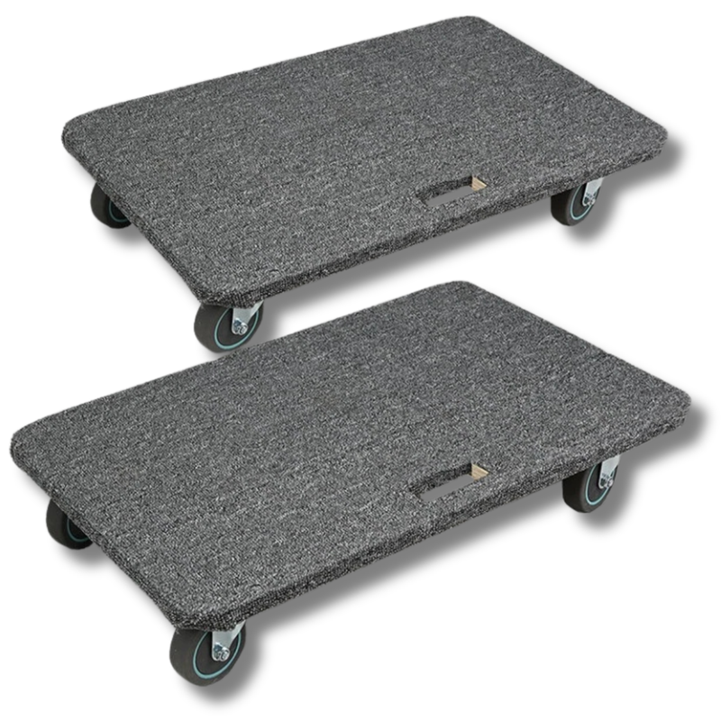 2 Pack 300kg Wooden Furniture Dolly 815x510mm-Hammerox Industrial