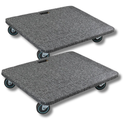 2 Pack 300kg Wooden Furniture Dolly 815x615mm-Hammerox Industrial