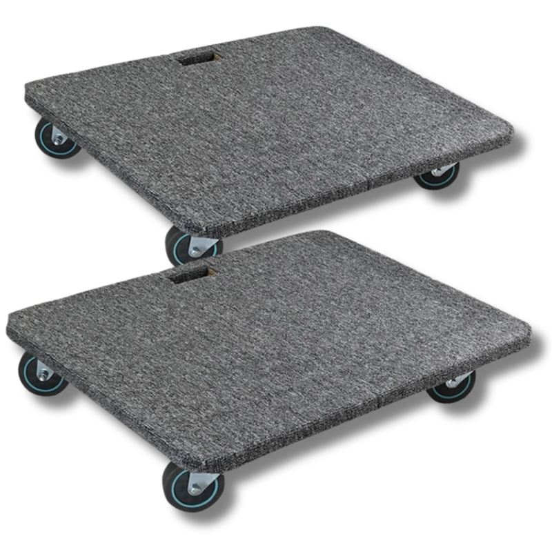 2 Pack 300kg Wooden Furniture Dolly 815x615mm-Hammerox Industrial