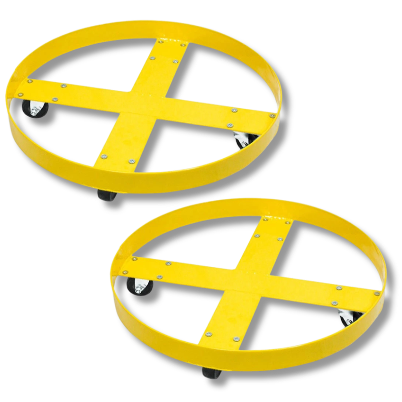 2 Pack 400kg 55 Gallon Drum Dolly-Hammerox Industrial