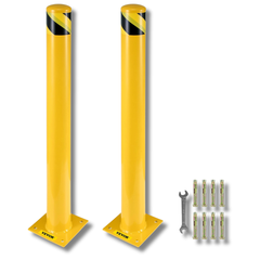 2 Piece 48" Steel Safety Bollards-Hammerox Industrial