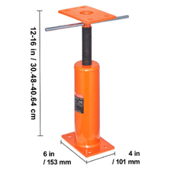 2 Piece Adjustable Floor Jack Post 30.48-40.64cm-Hammerox Industrial