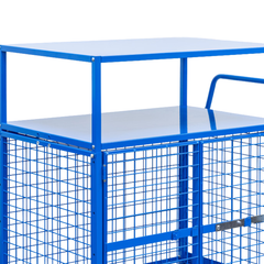2 Tier Mesh Cage Trolley-Hammerox Industrial