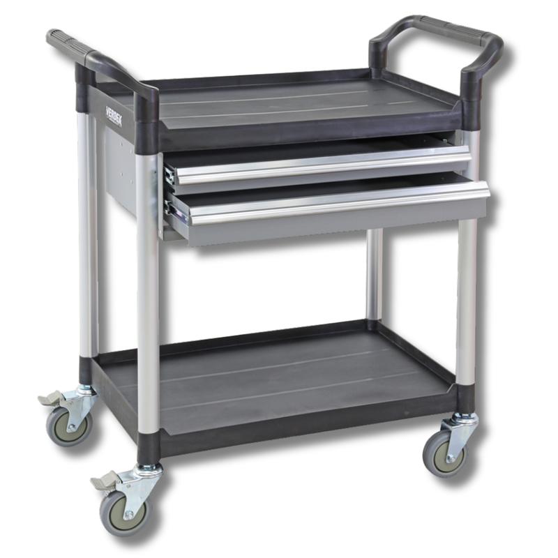 2 Tier Tool Trolley with Drawers-Hammerox Industrial
