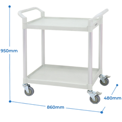 2 Tier Utility Cart-Hammerox Industrial