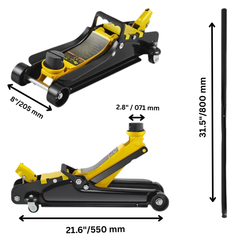 2.5 Ton Low Profile Hydraulic Floor Jack Single Piston