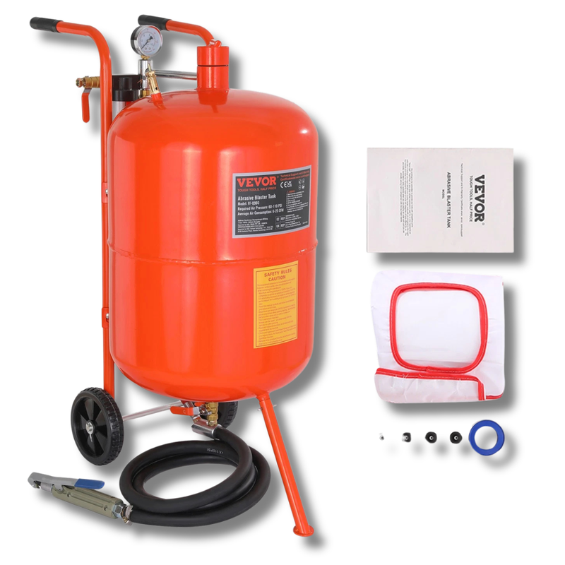 20 Gallon Sand Blaster 60-110PSI with 4 Nozzles-Hammerox Industrial