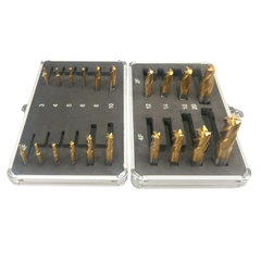 20 Piece Metric End Mill & Slot Drill Set - Optimum-Hammerox Industrial