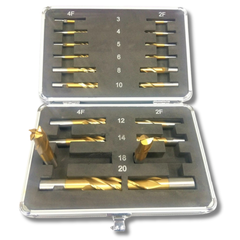 20 Piece Metric End Mill & Slot Drill Set - Optimum-Hammerox Industrial