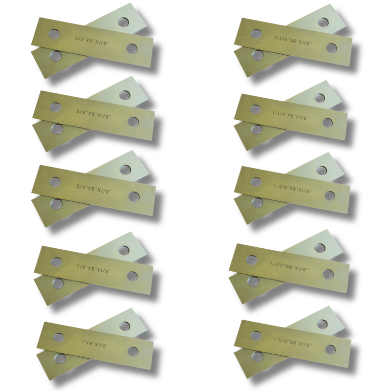 20 Piece Milling Parallel Set 1/2