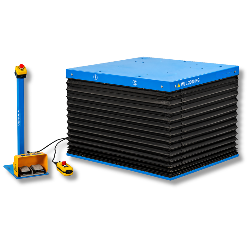 2000kg Electric Single Scissor Lift Table-Hammerox Industrial