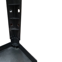 200kg Heavy Duty 2 Tier Utility Trolley - Black-Hammerox Industrial