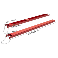 2090x115mm Forklift Fork Extensions Heavy Duty with Pins