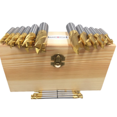 20 Piece HSS TiN End Mill & Slot Drill Set - Metex