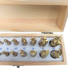 20 Piece HSS TiN End Mill & Slot Drill Set - Metex