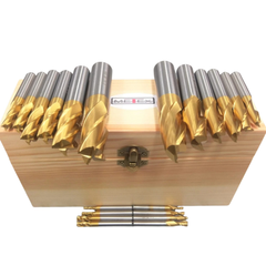 20 Piece HSS TiN End Mill & Slot Drill Set - Metex