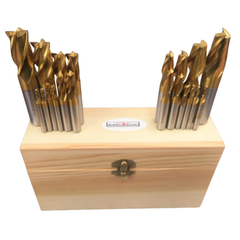 20 Piece HSS TiN End Mill & Slot Drill Set - Metex